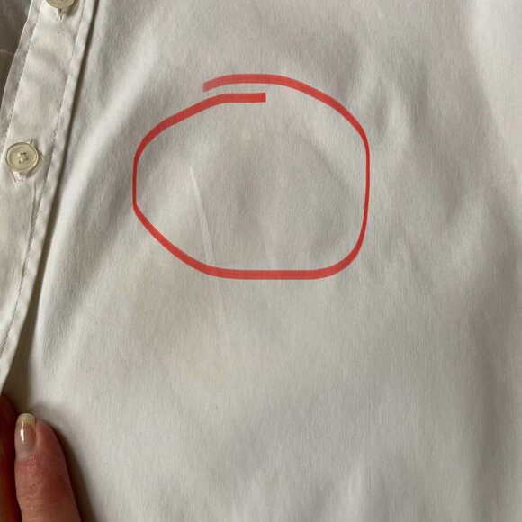 Lafayette 148 New York women's size P cream button down collared blouse sequin - Picture 9 of 9